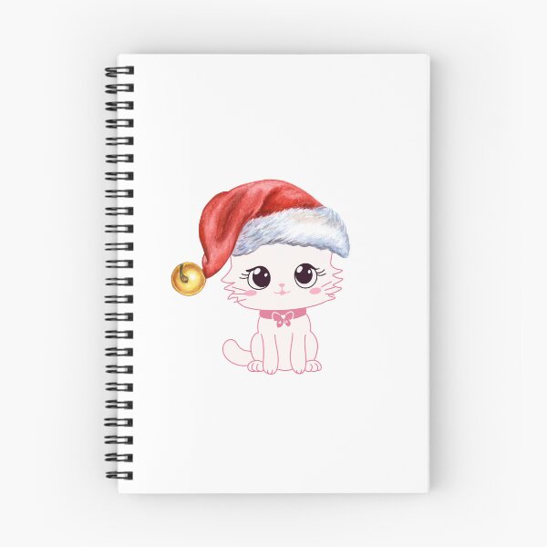 Item preview, Adorable kitty girl in Christmas hat designed and sold by Kinkalow.