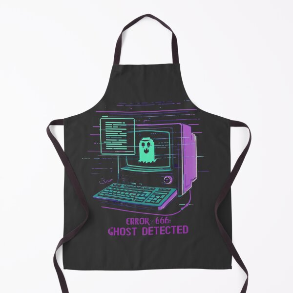 Item preview, Error 666: Ghost Detected – Glitch Computer Ghost Vaporwave designed and sold by calm-style.