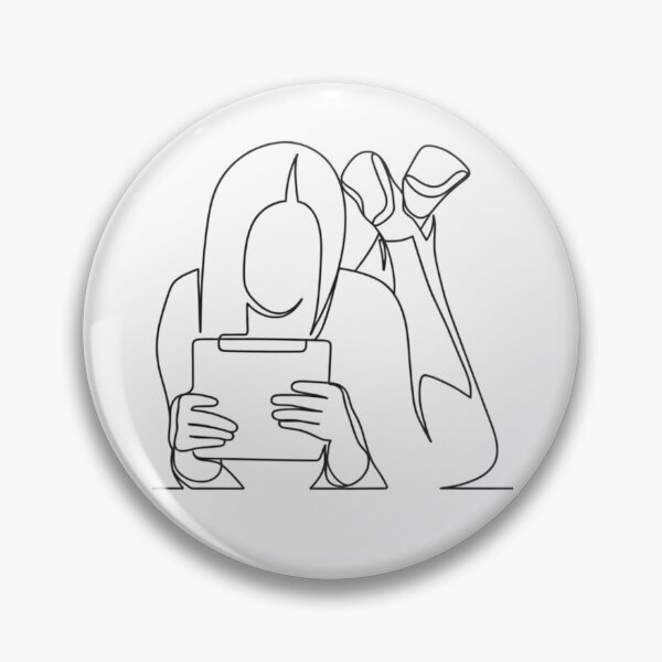 Item preview, Minimalist One Line Tablet Reader Outline Art designed and sold by anandsiva2703.