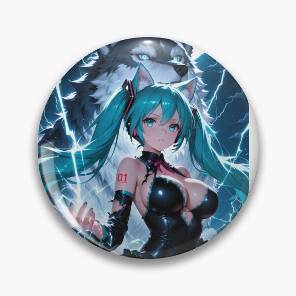 Item preview, Miku Hatsune Wolf Mage Halloween Edition Anime Waifu designed and sold by lifeissheep.