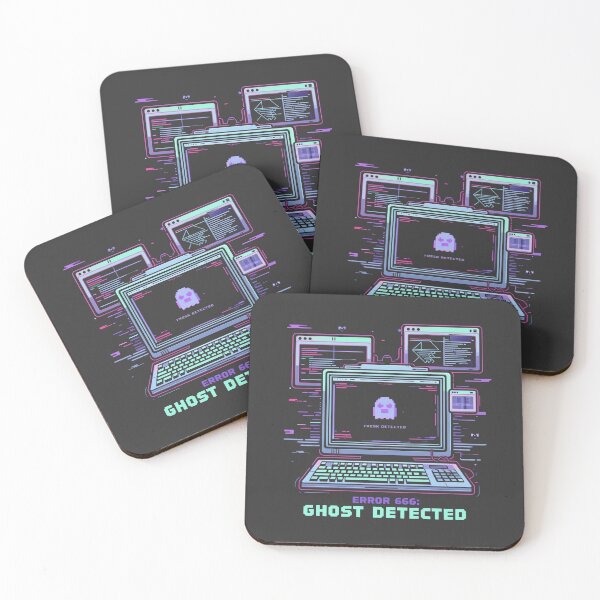 Item preview, Error 666: Ghost Detected – Multi-Screen Cyber Ghost Design designed and sold by calm-style.