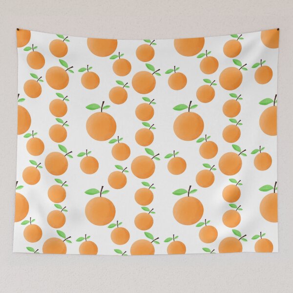 Item preview, Seamless orange fabric pattern designed and sold by Toyney.