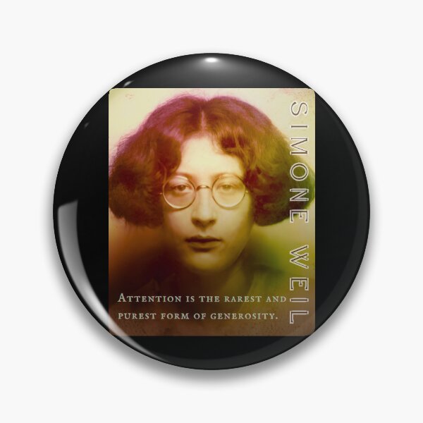 Item preview, Simone Weil quote: Attention is the rarest and purest form of generosity. designed and sold by artbleed.