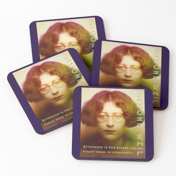 Item preview, Simone Weil quote: Attention is the rarest and purest form of generosity. designed and sold by artbleed.