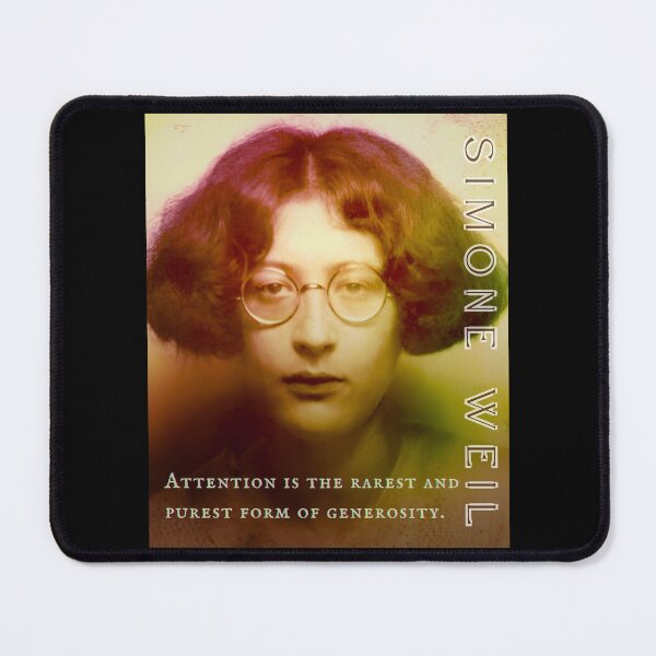 Item preview, Simone Weil quote: Attention is the rarest and purest form of generosity. designed and sold by artbleed.