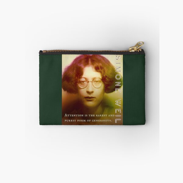 Item preview, Simone Weil quote: Attention is the rarest and purest form of generosity. designed and sold by artbleed.