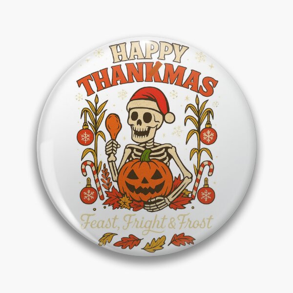 Item preview, Deck the halls with pumpkins and bones Christmas Classic T-Shirt designed and sold by inkfluenceart.