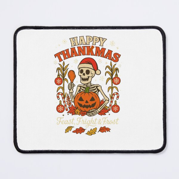 Item preview, Deck the halls with pumpkins and bones Christmas Classic T-Shirt designed and sold by inkfluenceart.