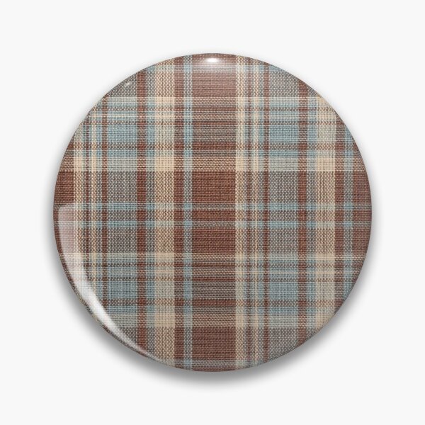 Item preview, aqua brown plaid  designed and sold by bassredbubble.