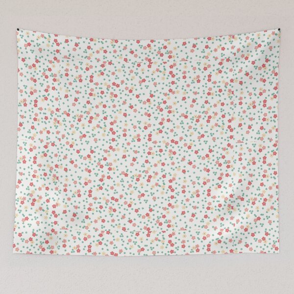 Item preview, Pink Cream Small Flower Pattern designed and sold by capricedefille.