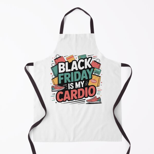 Aperçu de l'œuvre Le Black Friday est mon cardio créée et vendue par OB-Store.