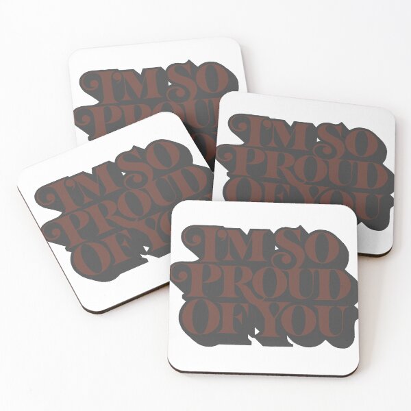 Item preview, I'm So Proud Of You Retro Motivational Message designed and sold by andry01.