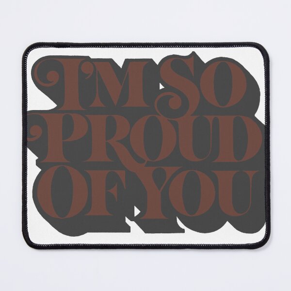 Item preview, I'm So Proud Of You Retro Motivational Message designed and sold by andry01.