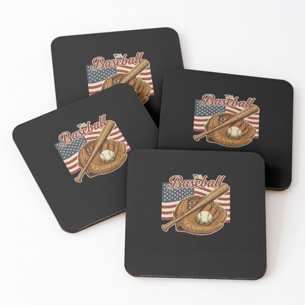 Aperçu de l'œuvre Drapeau américain Joueur de baseball Batteur Fan Receveur Lanceur USA créée et vendue par facegm.