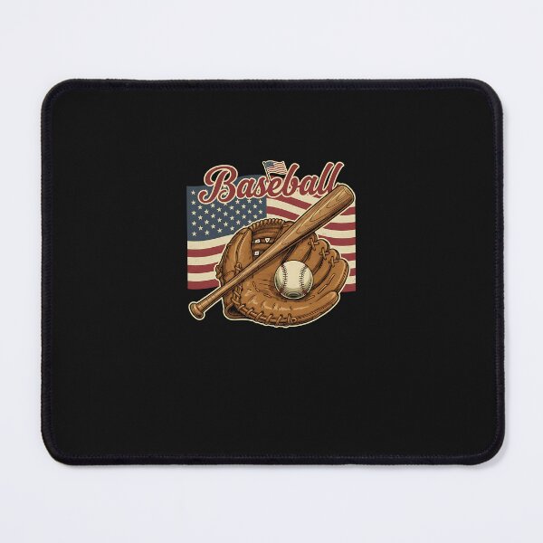 Item preview, American Flag Baseball Player Bat Fan Catcher Pitcher USA designed and sold by facegm.