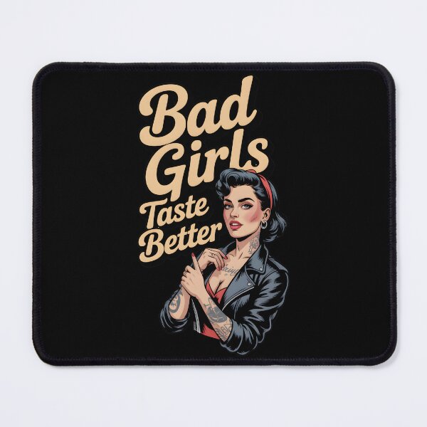 Item preview, Bad Girls Taste Better  Retro Tattoo Pin-Up designed and sold by ArtFeverShop.