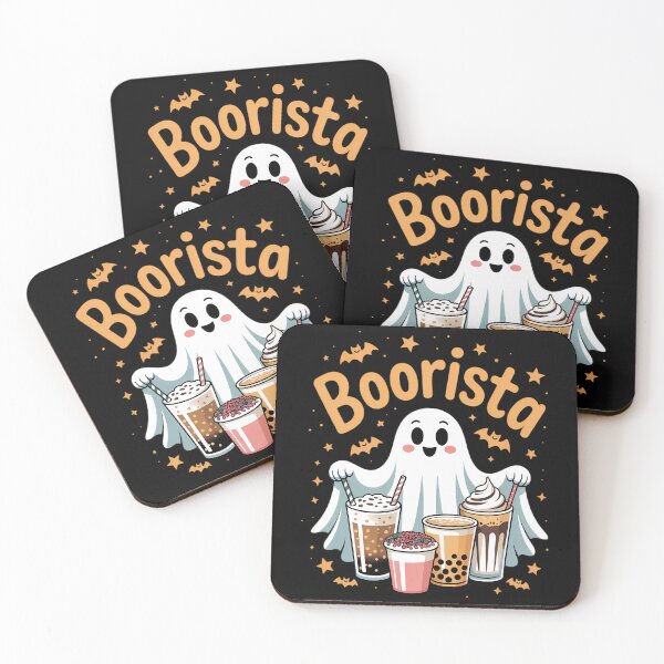 Item preview, Boorista Barista Ghost Coffee Halloween Spooky Season designed and sold by TrinaEspinoza.