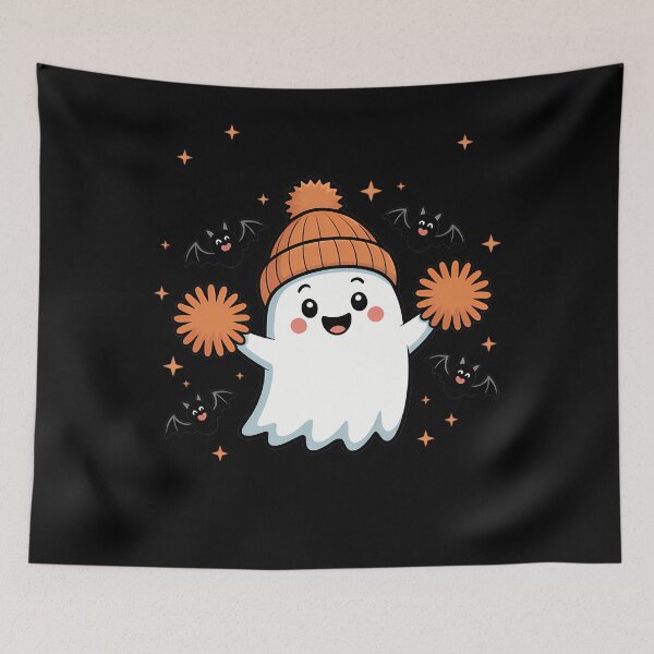 Item preview, Cheer Ghost Cheerleading Spooky Cheerleader Halloween designed and sold by TrinaEspinoza.