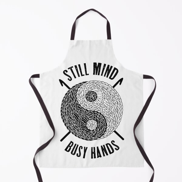 Item preview, Crochet Crocheting Funny Still Mind Busy Hands Yin Yang Zen designed and sold by GrandeDuc.