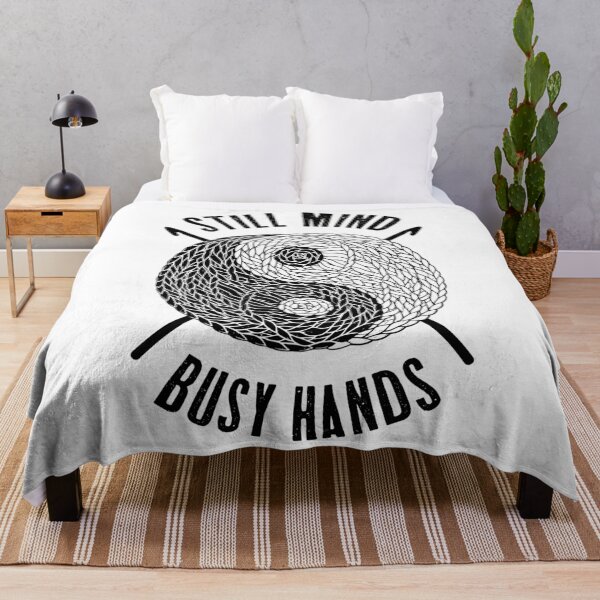 Item preview, Crochet Crocheting Funny Still Mind Busy Hands Yin Yang Zen designed and sold by GrandeDuc.