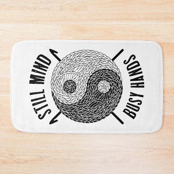 Item preview, Crochet Crocheting Funny Still Mind Busy Hands Yin Yang Zen designed and sold by GrandeDuc.