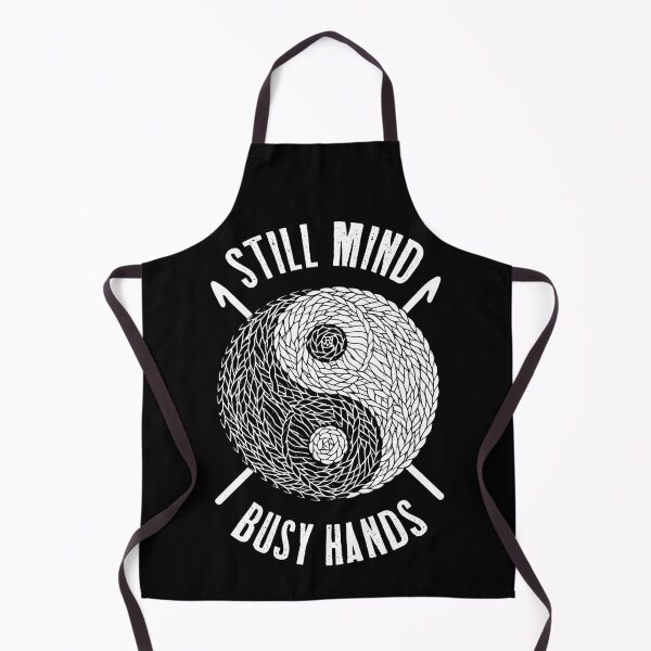 Item preview, Crochet Crocheting Funny Still Mind Busy Hands Yin Yang Zen designed and sold by GrandeDuc.
