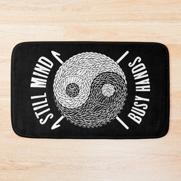 Item preview, Crochet Crocheting Funny Still Mind Busy Hands Yin Yang Zen designed and sold by GrandeDuc.