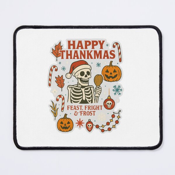 Item preview,  Deck the halls with pumpkins and bones Christmas Classic T-Shirt designed and sold by inkfluenceart.