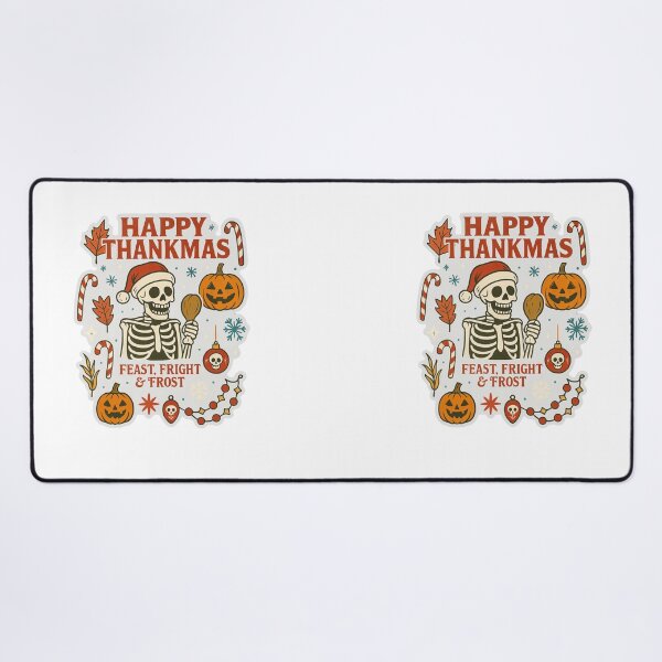 Item preview, Deck the halls with pumpkins and bones Christmas Classic T-Shirt designed and sold by inkfluenceart.