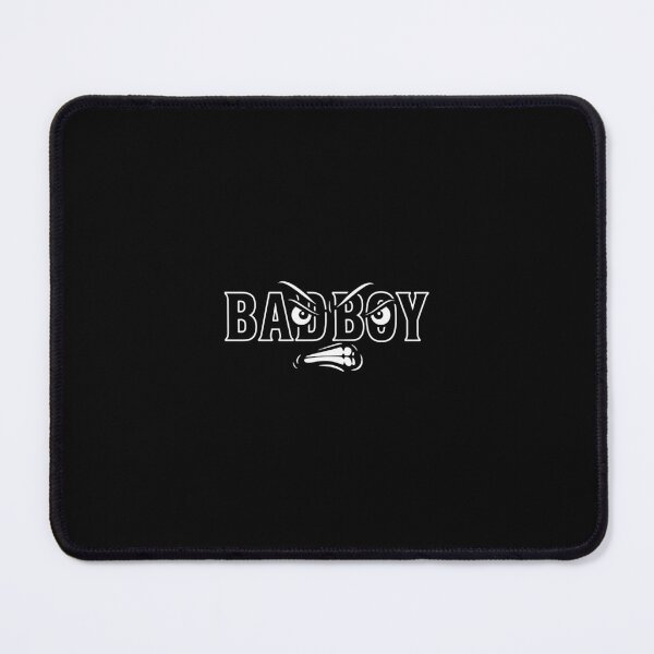 Item preview, BadBoy Logo with Angry Eyes – Bold Black and White Minimalist Design designed and sold by PixelVibe782.