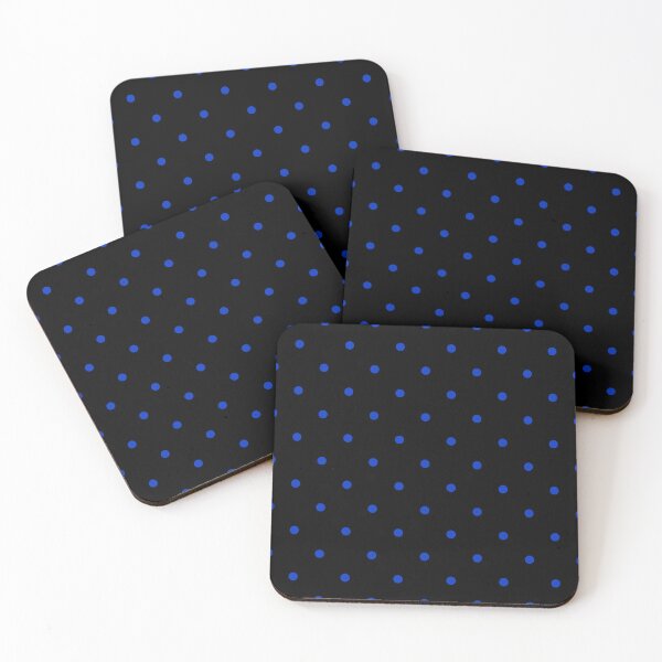 Item preview, Cobalt Blue Small Polka Dots On Black designed and sold by POLKAIWERX.