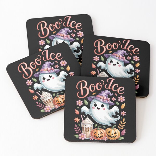 Item preview, Boo Jee Ghost Drinking Coffee Coquette Bow Halloween designed and sold by TrinaEspinoza.