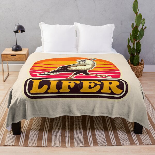 Item preview, Secretary Bird LIFER – Retro Birdwatching Sticker designed and sold by The Digital Compass.