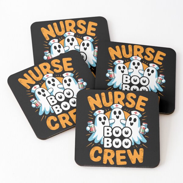 Item preview, Boo Nurse Scrub Ghost Halloween Costumes designed and sold by TrinaEspinoza.
