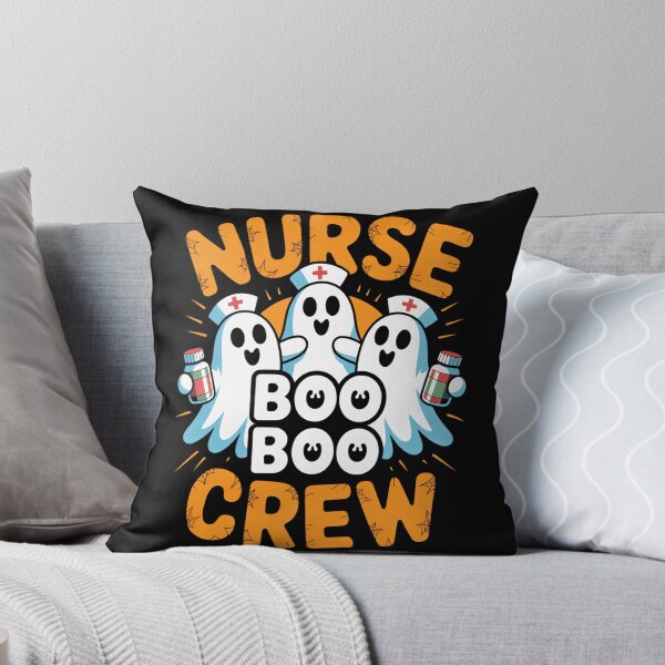 Item preview, Boo Nurse Scrub Ghost Halloween Costumes designed and sold by TrinaEspinoza.