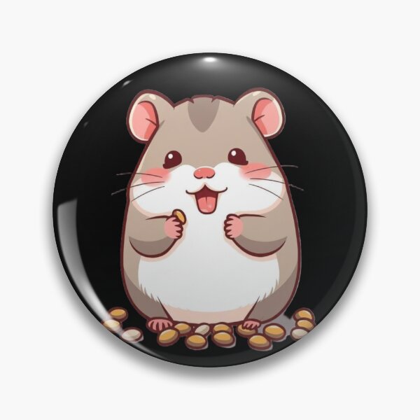 Item preview, Happy Chibi Hamster with Food designed and sold by Naynners Designs.