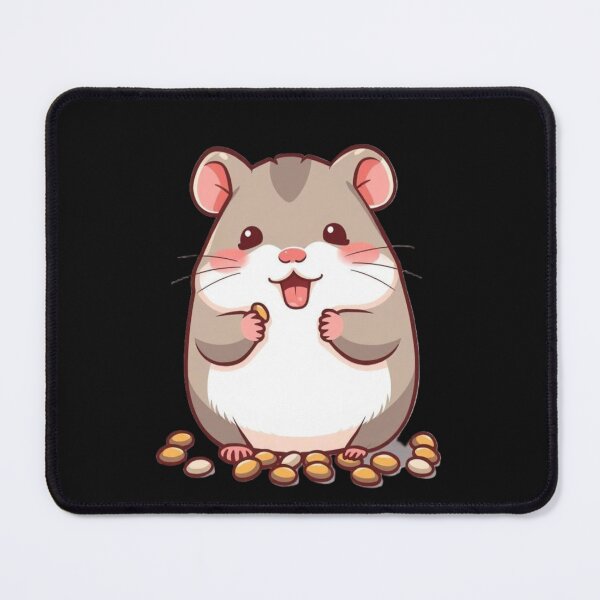 Item preview, Happy Chibi Hamster with Food designed and sold by Naynners Designs.