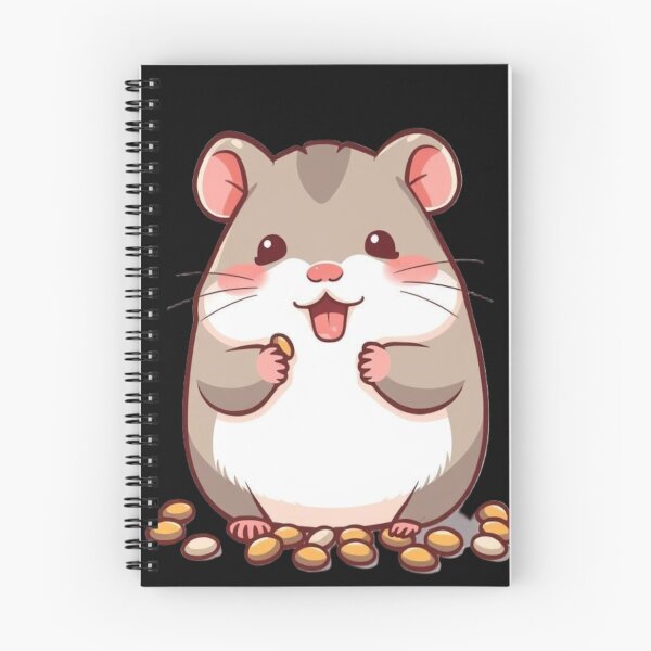 Item preview, Happy Chibi Hamster with Food designed and sold by Naynners Designs.