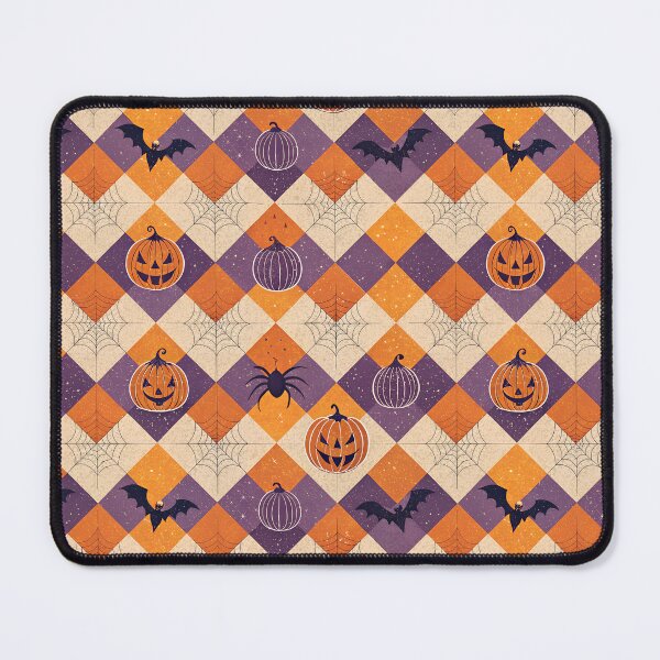 Item preview, Orange and Purple Checkerboard Halloween designed and sold by Magnuna.