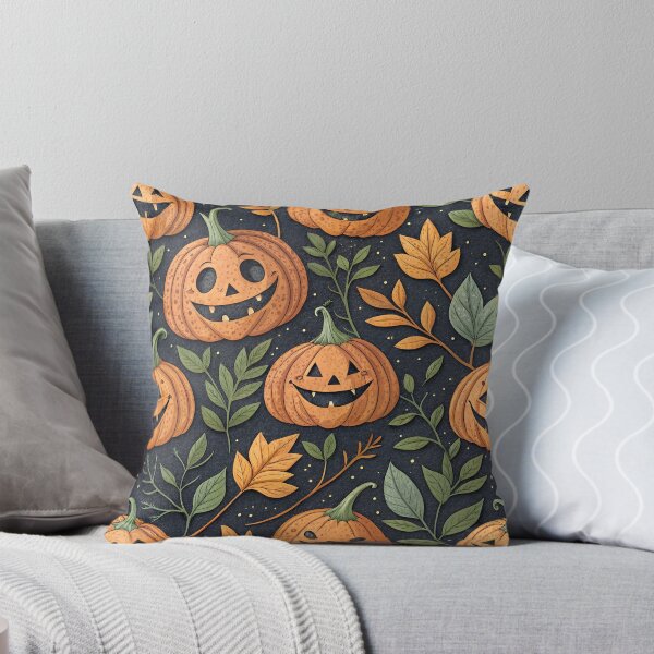 Item preview, Smiling Jack-o-lanterns Halloween designed and sold by Magnuna.