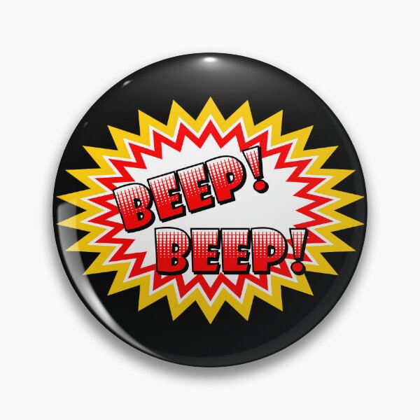 Item preview, Beep Beep onomatopoeia used in comic culture designed and sold by DibuHumor.