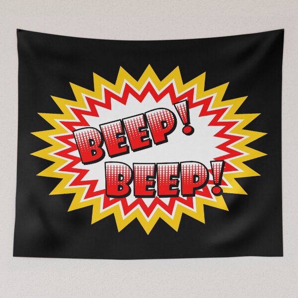Item preview, Beep Beep onomatopoeia used in comic culture designed and sold by DibuHumor.