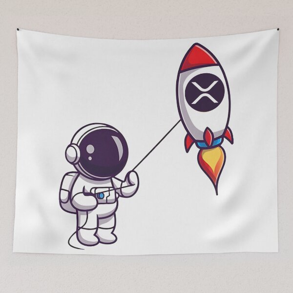 Item preview, XRP Astronaut – To The Moon designed and sold by LouLabeau.