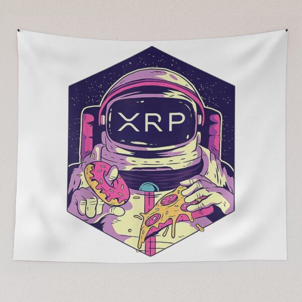 Item preview, XRP Astronaut Neon – Cosmic Crypto Vision designed and sold by LouLabeau.