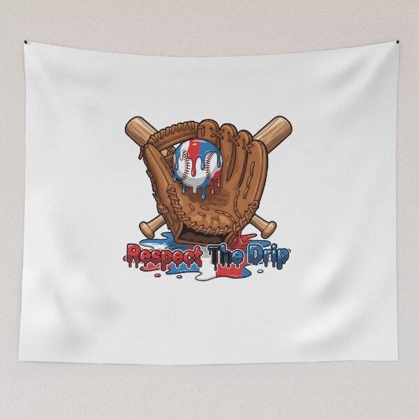 Item preview, Red White Blue Baseball Ice Cream Drip Youth Boys Baseball designed and sold by diyoor.
