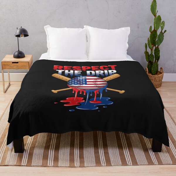 Item preview, Respect The Drip Baseball Ice Cream Drip 4th of July designed and sold by diyoor.