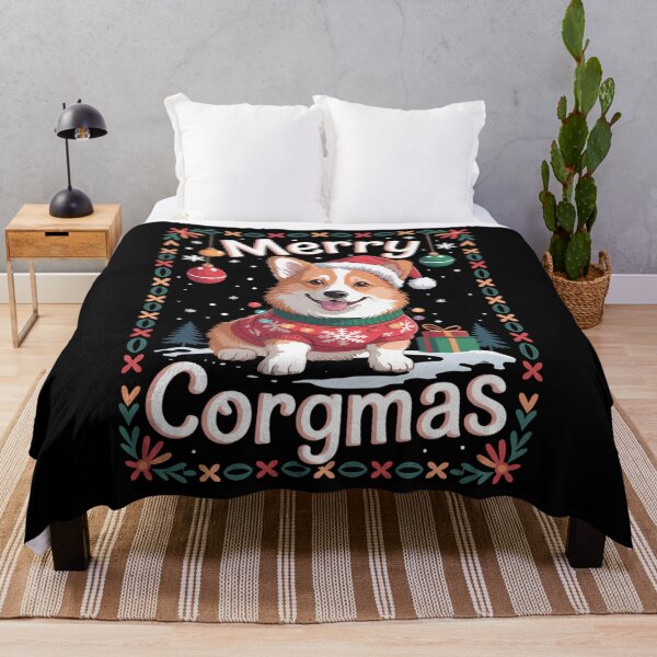 Artikelvorschau, Corgi-Hund Frohe Corgmas Santa Corgi Hässliche Weihnachten entworfen und verkauft von TrinaEspinoza.