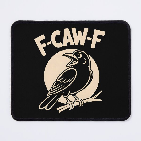 Item preview, F-Caw-F Funny Black Crow Moonlit Raven designed and sold by trendyzcom.