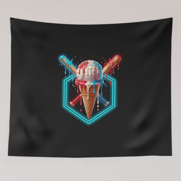 Item preview, Baseball drip baseball lifestyle 101 youth boys ice cream designed and sold by diyoor.
