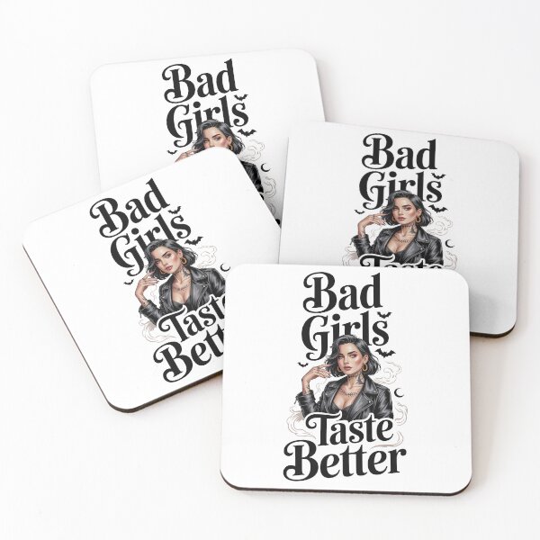 Item preview, Bad Girls Taste Better Dark Pin-Up Retro Style designed and sold by ArtFeverShop.